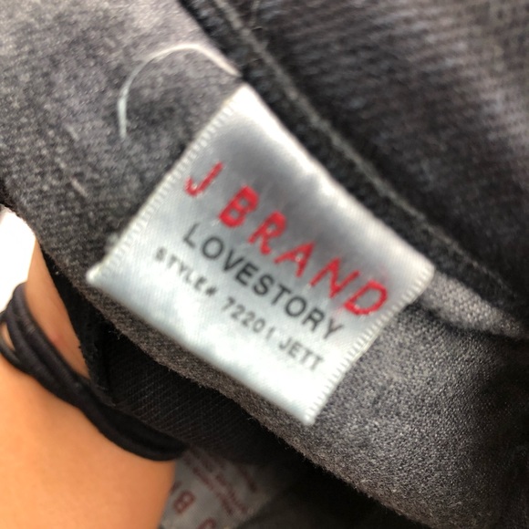 J BRAND Jeans LOVESTORY Cut #1499 Black Size 28 - Picture 4 of 6